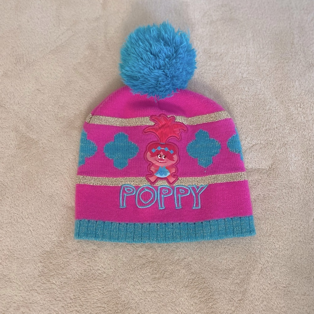 Dreamworks Trolls “Poppy” Pom Pom Hat (2T - 5T)